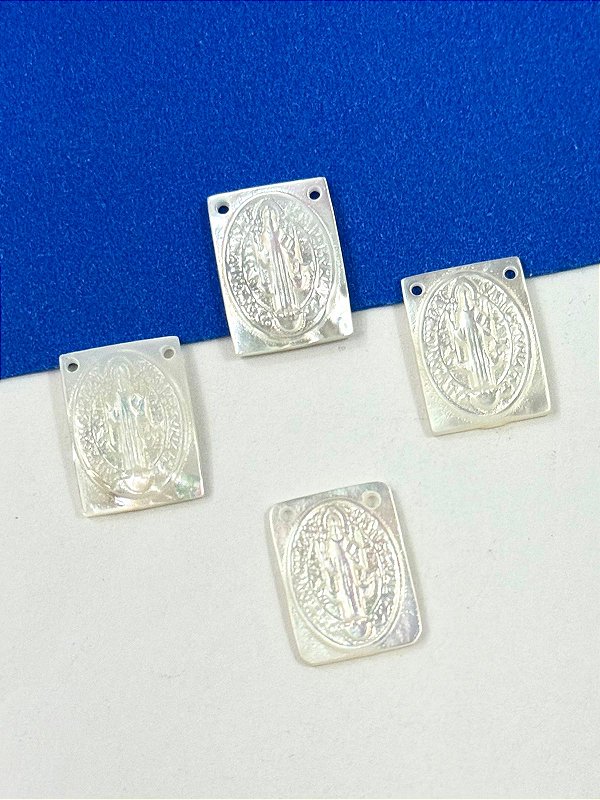 Escapulario Madreperola Sao Bento - 01 unid