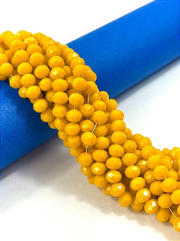 Fio Cristal 8Mm Vidro Facetado - O Fio