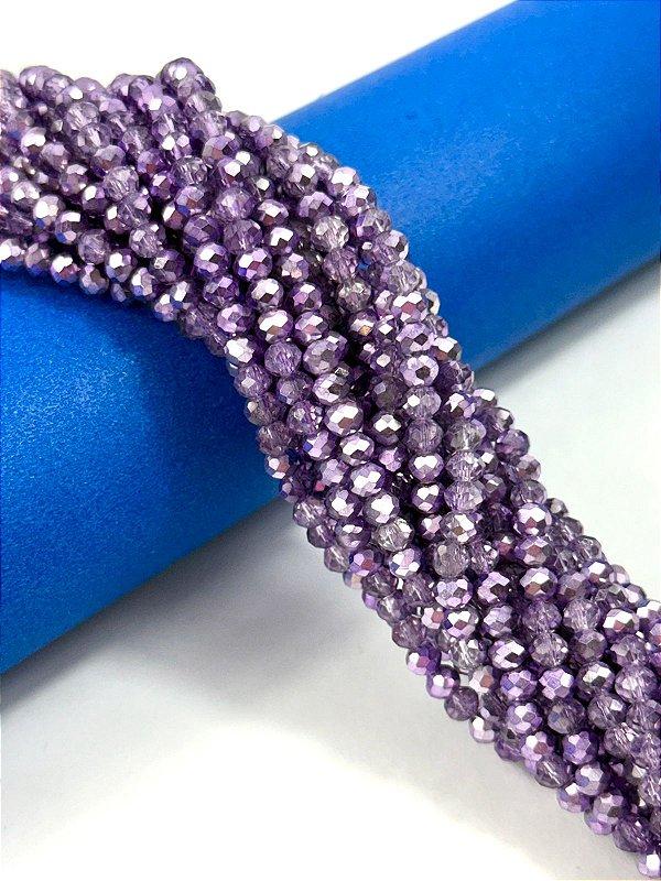 Fio Cristal 4Mm Vidro Facetado - O Fio