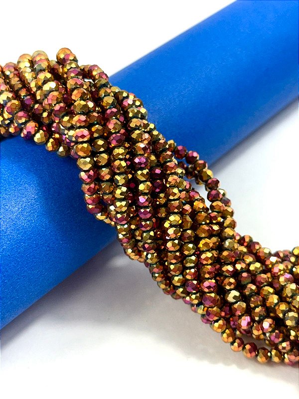 Fio Cristal 4Mm Vidro Facetado - O Fio