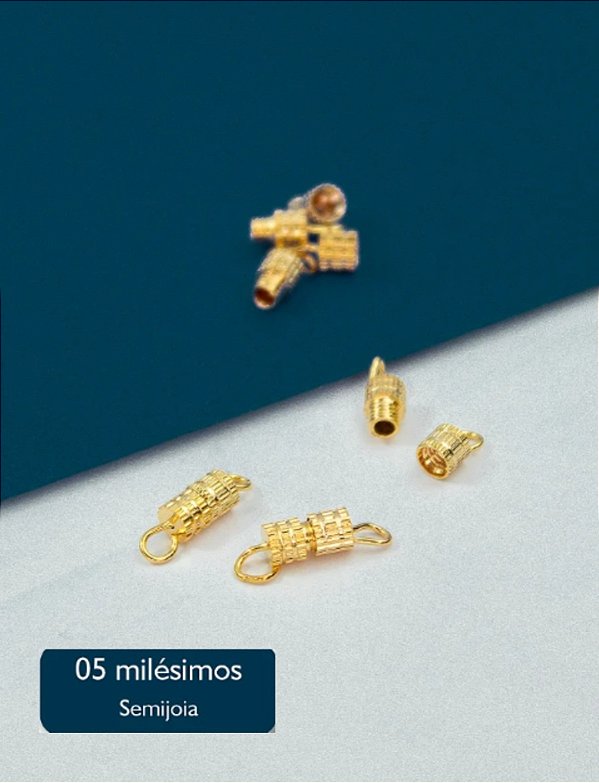 Fecho Rosca Ouro 5 milesimos - 01 und