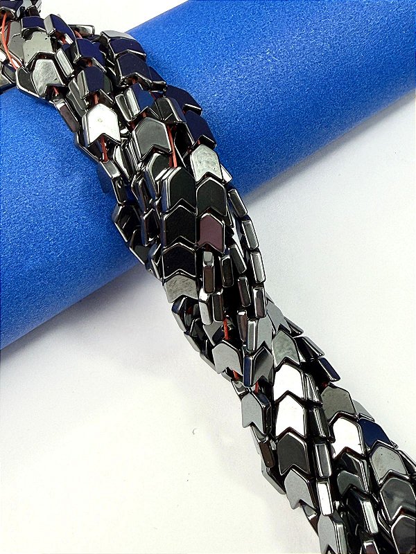 Fio Hematita Grafite Flecha 6mm - O Fio