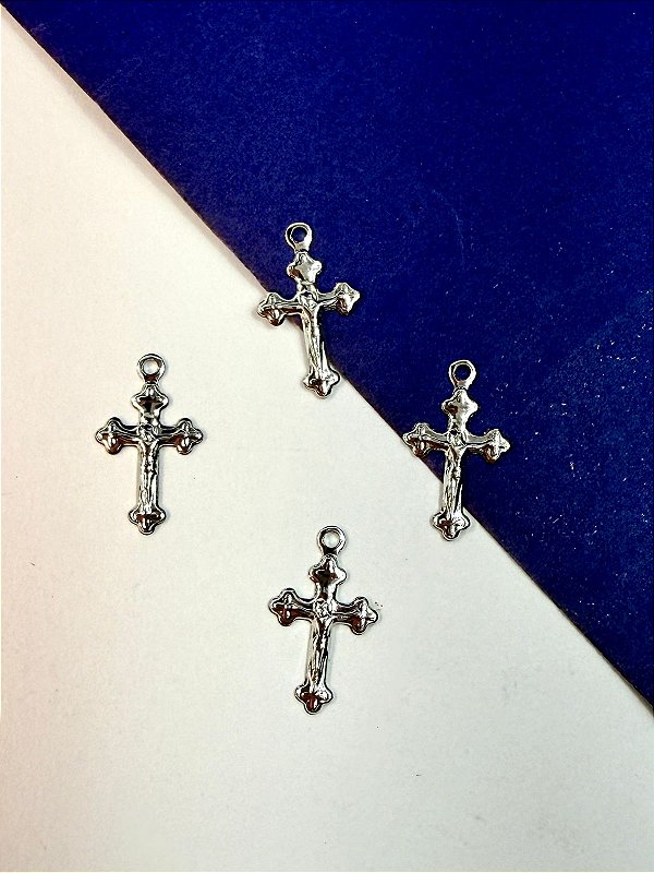 Pingente Cruz Aço Inox - 01 unid