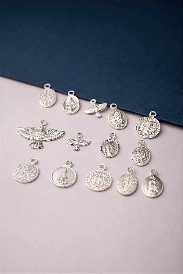 Pingente Religioso Espirito Santo - 50 milesimos prata - 01 unid