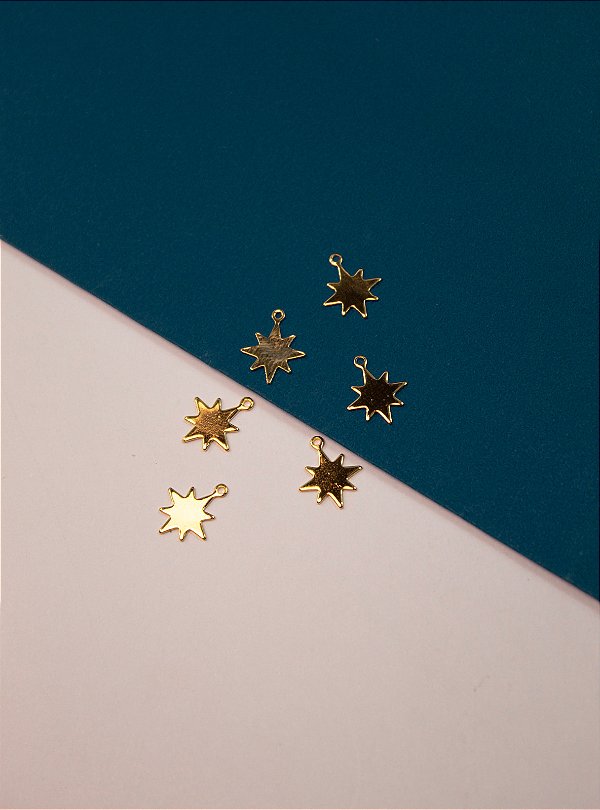 Pingente Estrela Ouro - 01 Unid