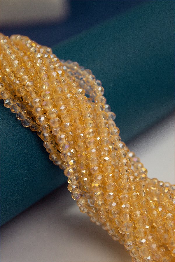 Fio Cristal 2Mm Vidro Facetado - O Fio