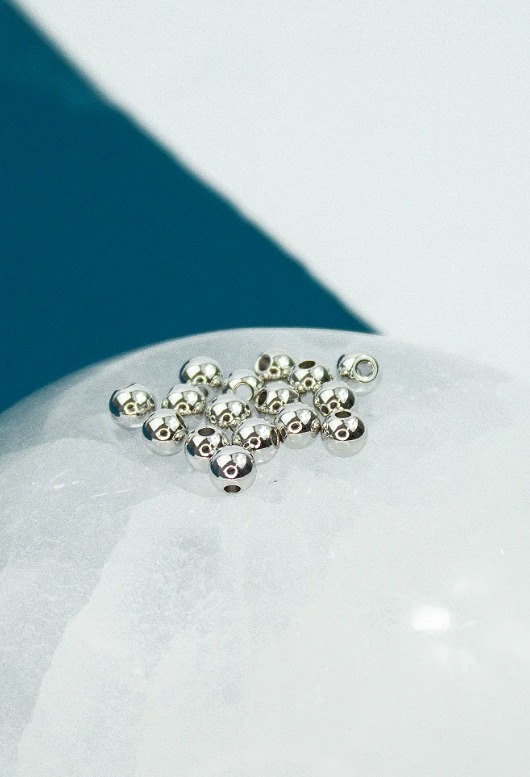 Entremeio Bolinha 3Mm Aço Inox - 50pçs