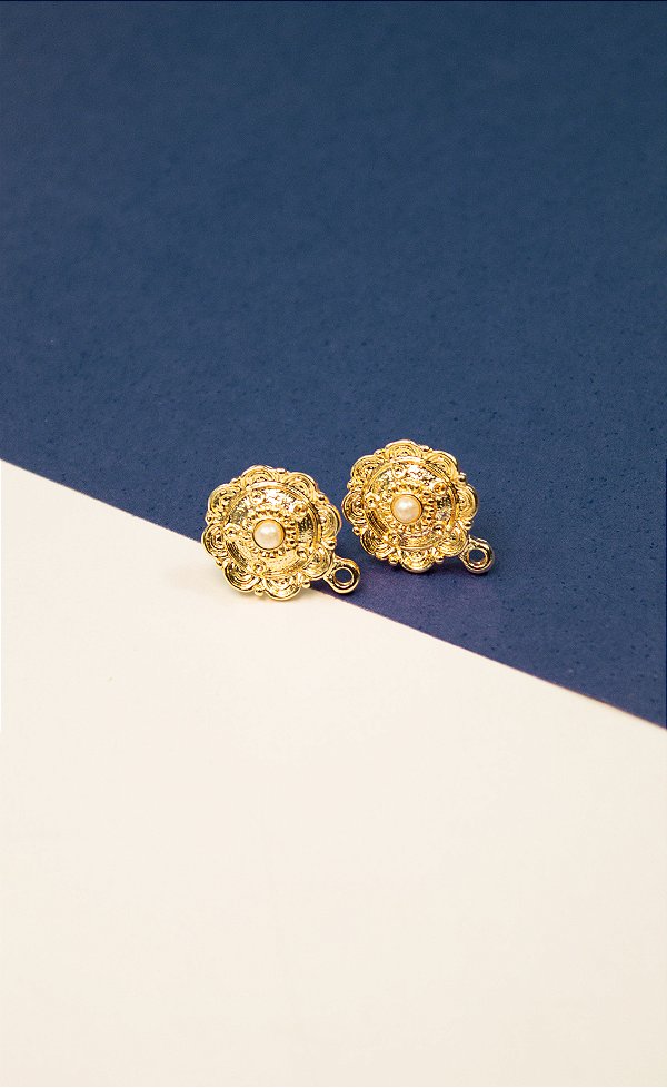 Base De Brinco Ouro - O par