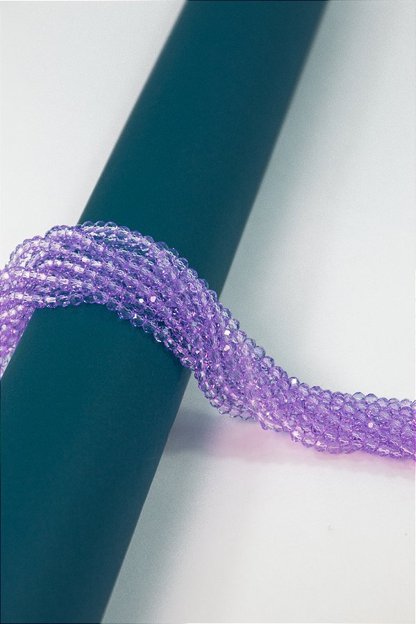 Fio Cristal 4Mm Vidro Facetado - O Fio