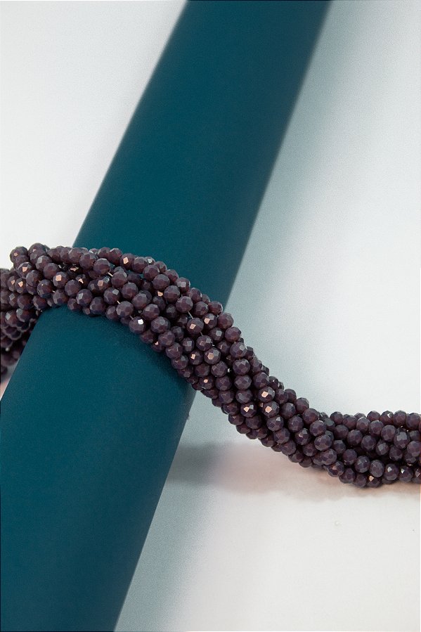 Fio Cristal 4Mm Vidro Facetado - O Fio