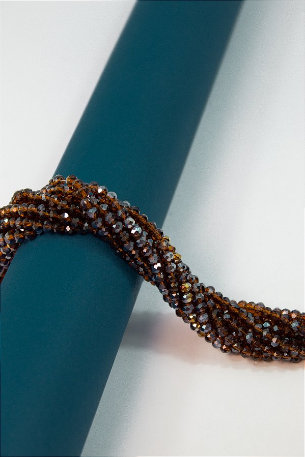 Fio Cristal 4Mm Vidro Facetado - O Fio