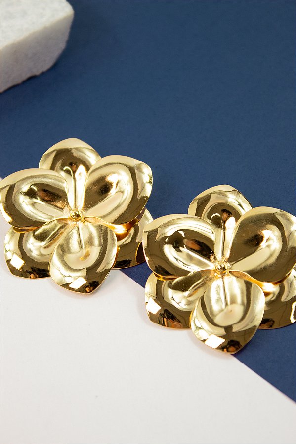 Brinco Flor Grande - 01 par