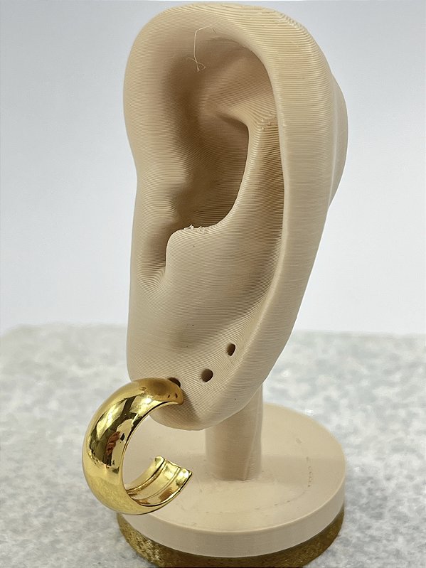 Brinco Argola Aço inox Dourado - 1 par