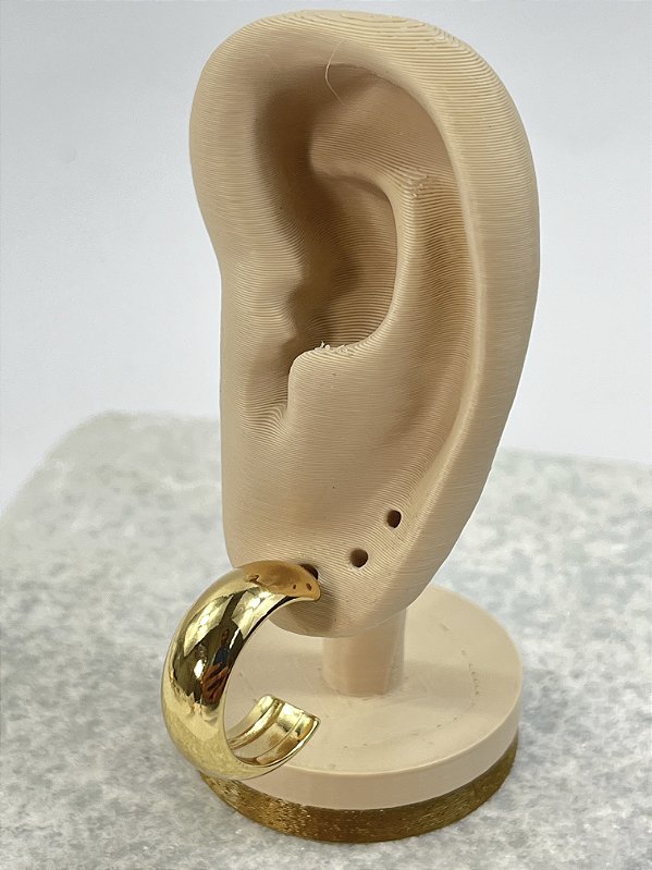 Brinco Argola Aço inox Dourado - 1 par