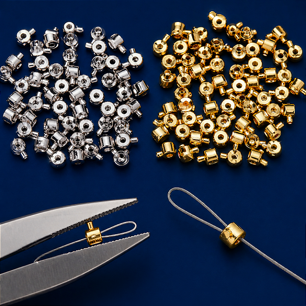 Terminal Fixador de Pressão Ouro - 01 Unid