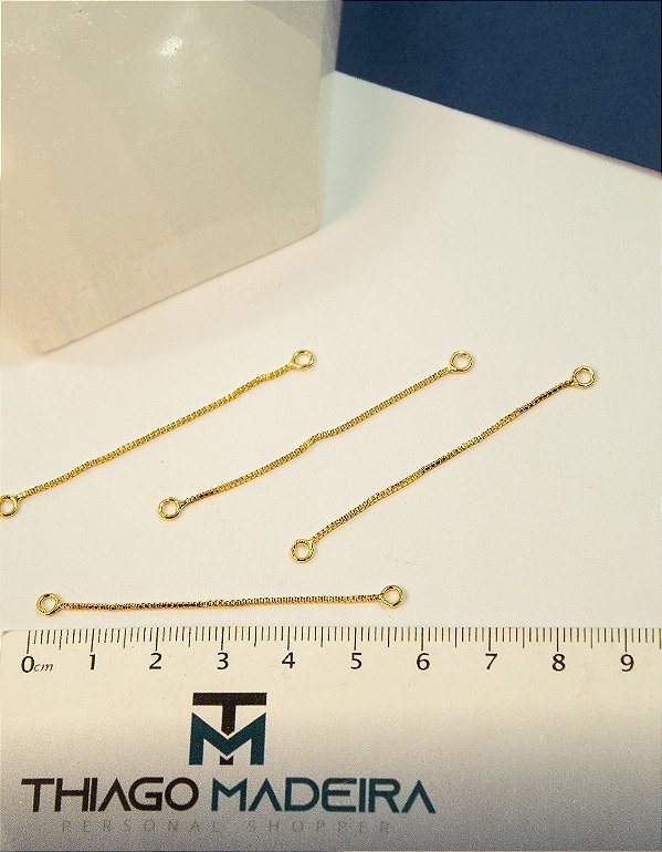 Corrente Cortada Com Argolinha Nas Duas Pontas 5Cm - Und