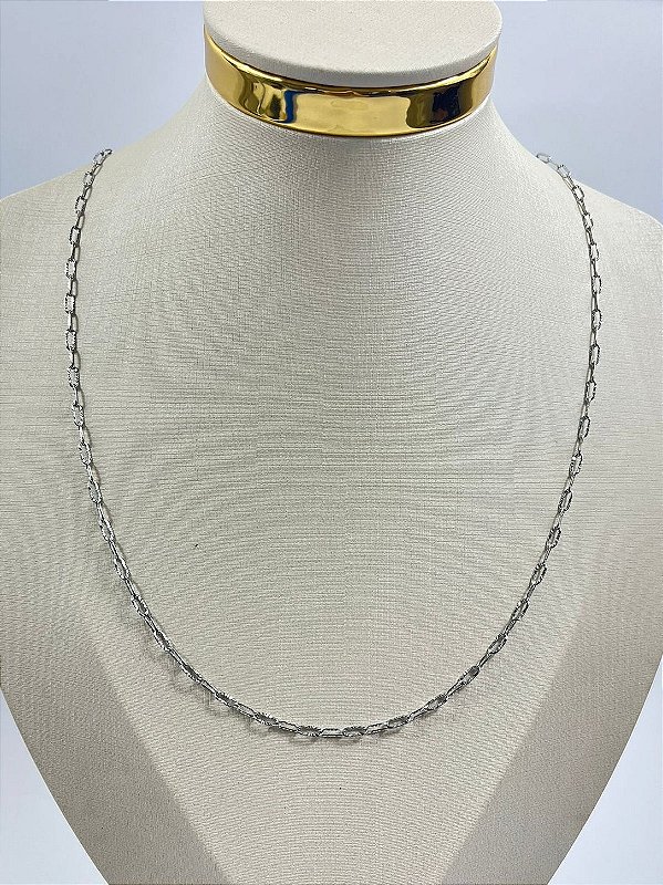 Colar Aço Inox com 60cm cartier - Antialergico - 1 unidade