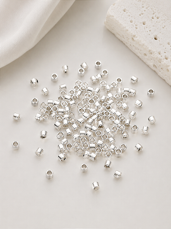 Entremeio Trava 1,5mm Prata - 200 pçs