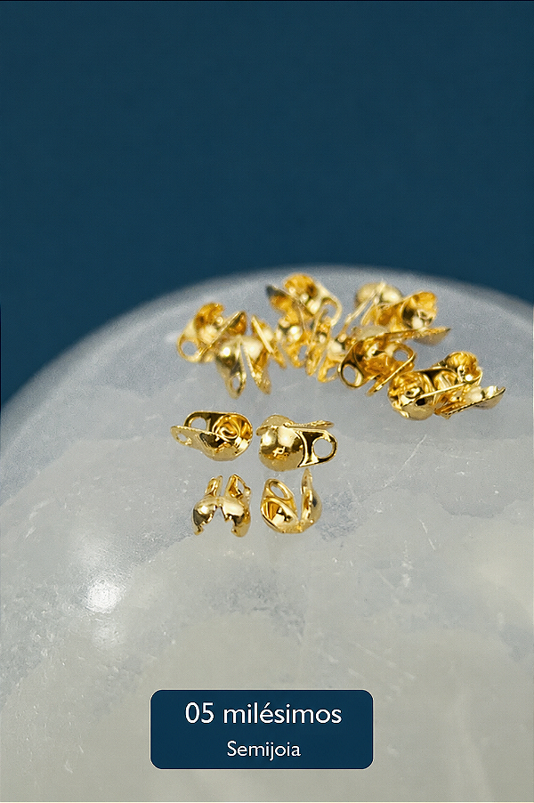 Tips Bolinha Lateral 6x3.2mm 5 Milésimos de Ouro - 30 Pçs