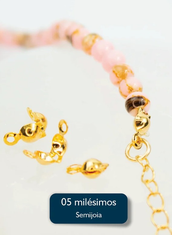 Tips Bolinha 6x3.2mm 5 Milésimos Ouro - 30 Pçs