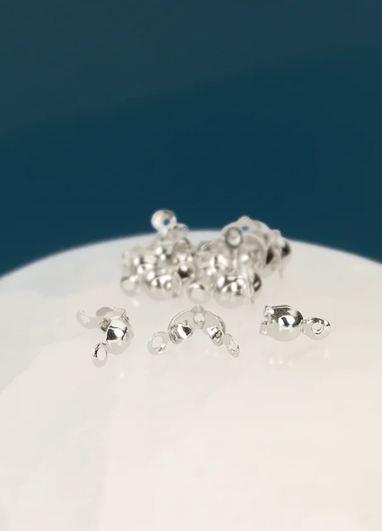Tips Bolinha 6x3.2mm Prata 1000 - 50Pçs