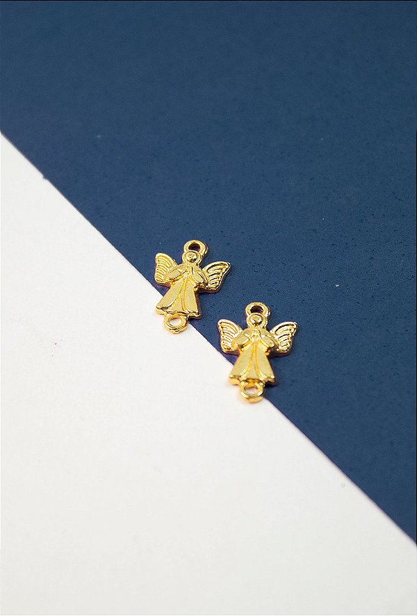 Pingente Religioso Anjo 2 Saídas Ouro - 01 Und