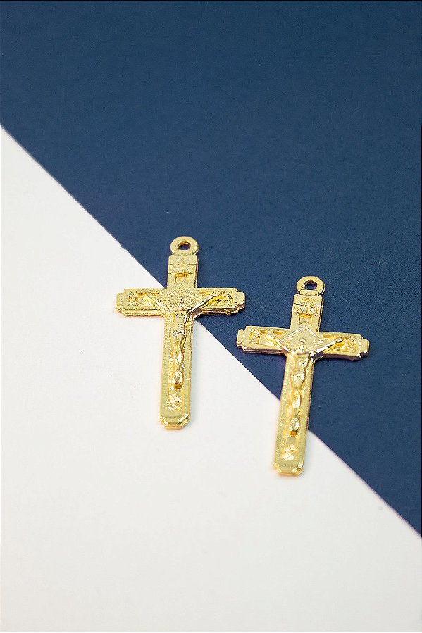 Pingente Religioso Cruz Ouro - 01 Und