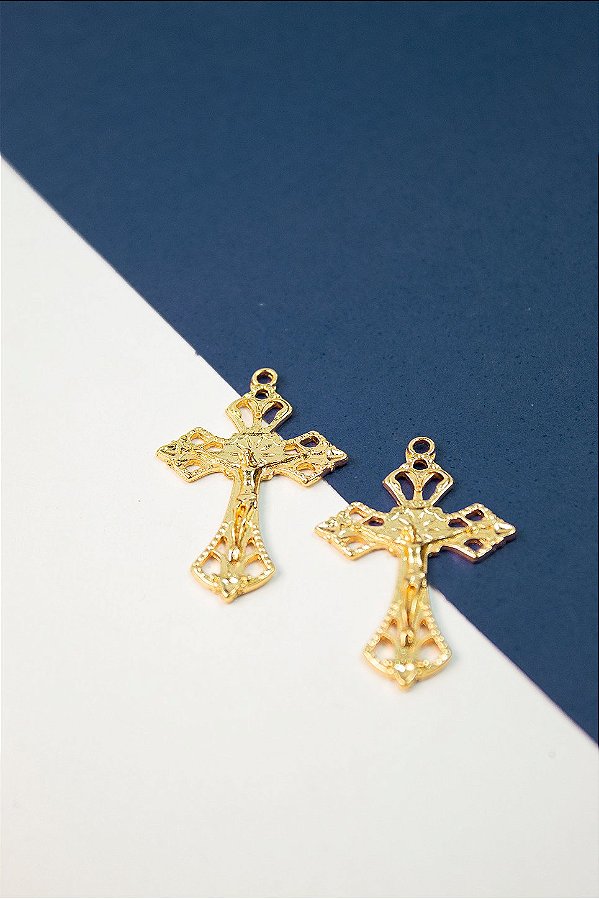 Pingente Religioso Cruz Ouro - 01 Und