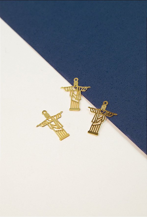 Pingente Religioso Cristo Redentor Ouro - 01 Und