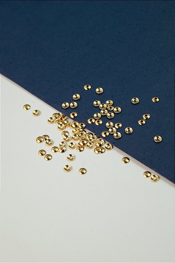 Tulipa 3mm Ouro - 50Pçs