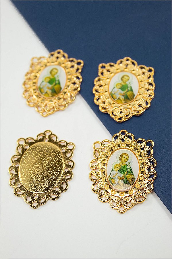 Pingente Religioso Sao Jose Com Resina - 01Unid