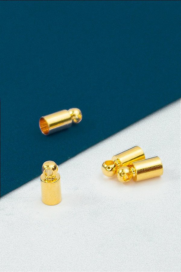 Terminal Copinho 3,5mm 5 Milésimos Ouro - 1 UND