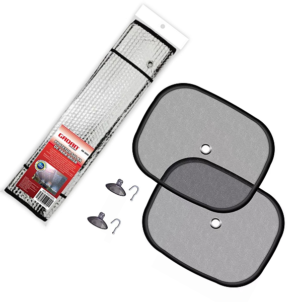 kit Protetor Solar Para-brisa 1,27mX60 + Protetor lateral 440mmX370mm
