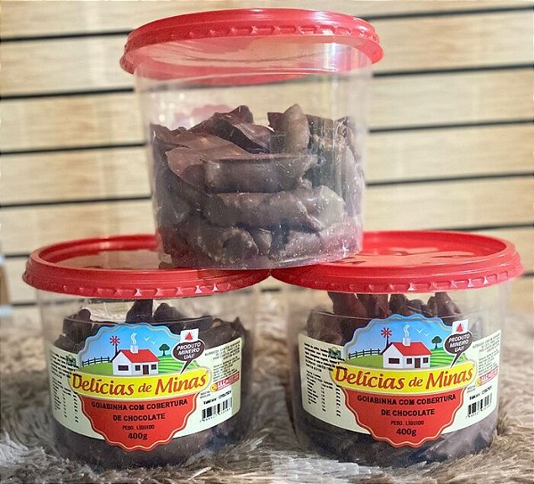 GOIABINHA COM COBERTURA DE CHOCOLATE 400g C/12