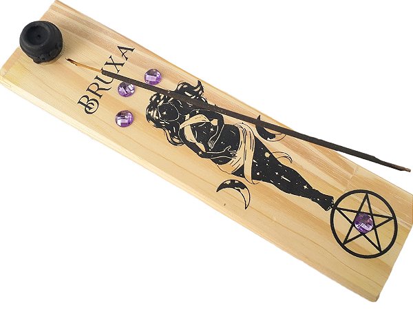 Incensário em Madeira Bruxa - Diversos