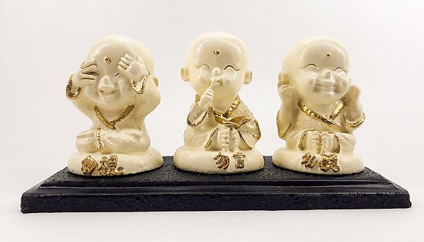 Trio de Budas Nada vejo, Nada Falo, Nada Ouço