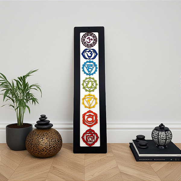 Placa Decorativa 7 Chakras MDF