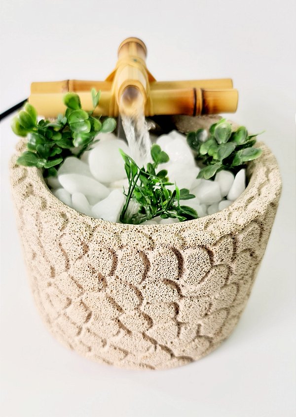 Fonte de Água para Decoração Redonda