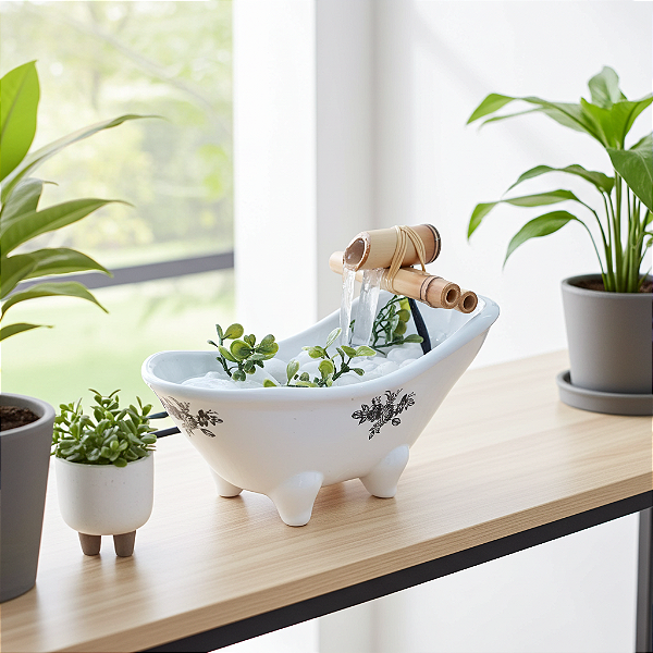 Fonte de Água para Decoração Banho de Espuma