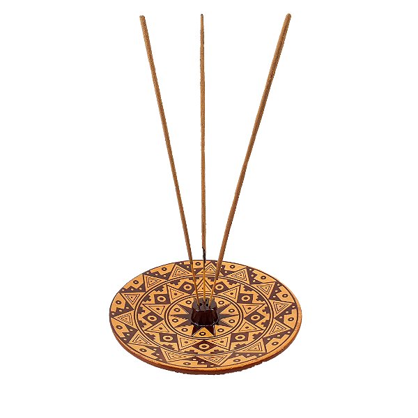 Incensário Mandala Triplo Bege