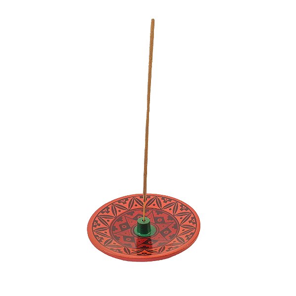 Incensário Mandala Vermelho