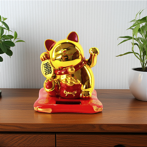 Manekineko - Gato da Sorte - Dourado