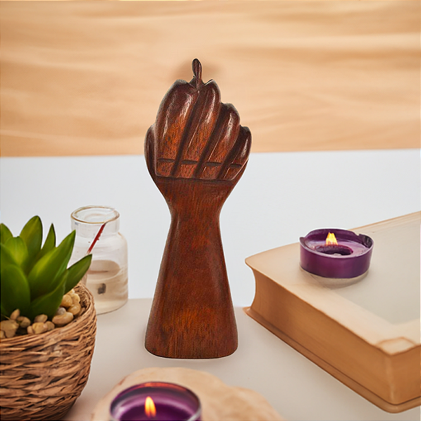 Figa de Madeira Pau Brasil Grande