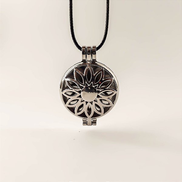 Colar Aromatizador Pessoal Flor Mandala