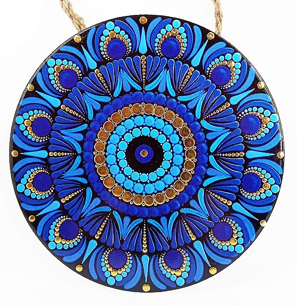 Mandala de Parede Azul n.3