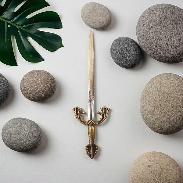 Punhal Athame Medieval em Metal