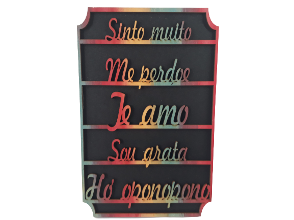 Placa Decorativa Ho'oponopono