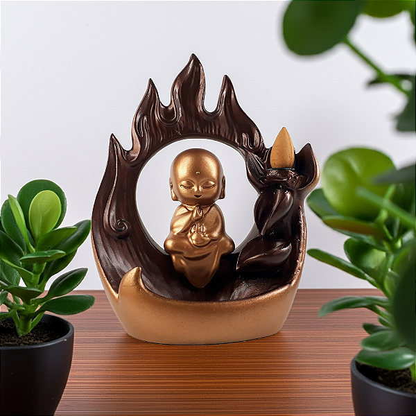 Incensário Cascata Backflow Monge