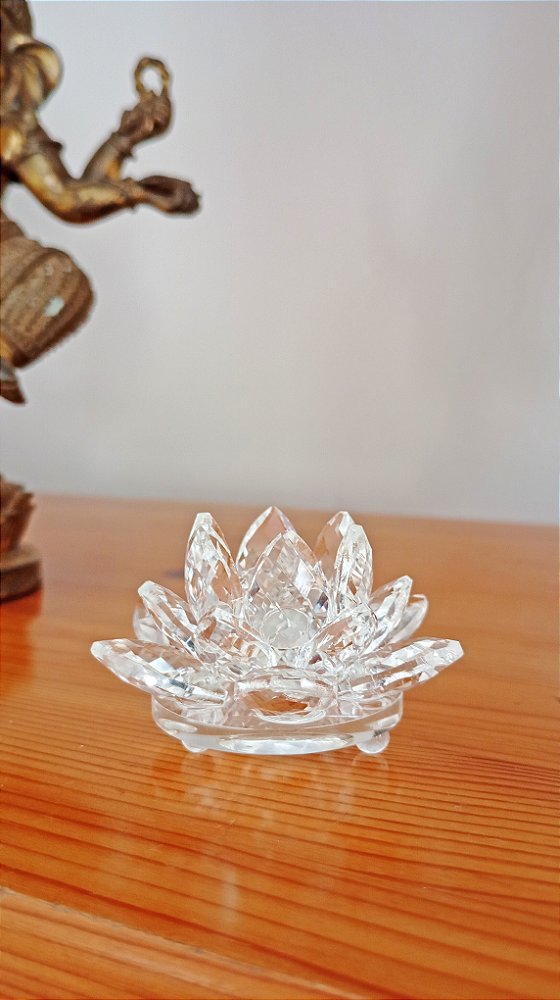 Mini Flor de Lótus de Cristal