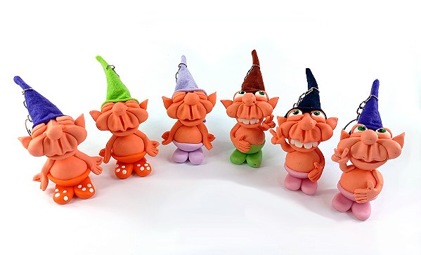 Chaveiros Duendes Mágicos - Diversos